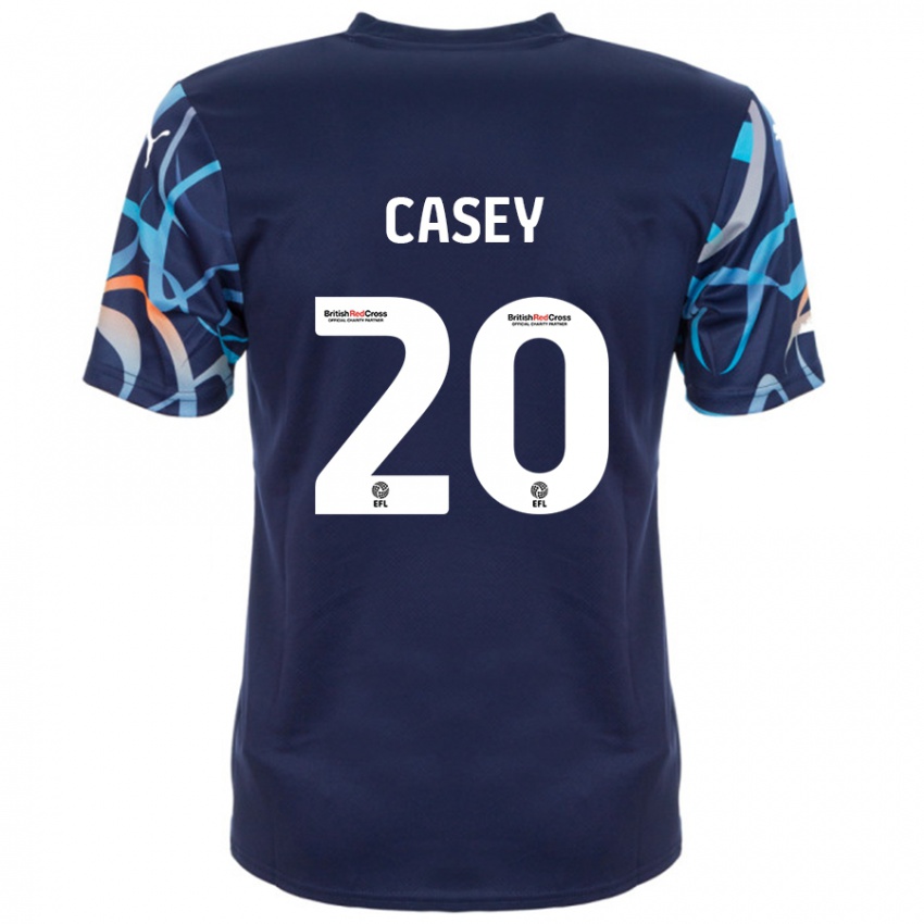 Niño Camiseta Oliver Casey #20 Azul Marino 2ª Equipación 2024/25 La Camisa Argentina