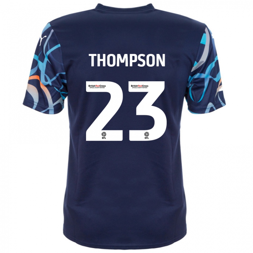 Niño Camiseta Dominic Thompson #23 Azul Marino 2ª Equipación 2024/25 La Camisa Argentina