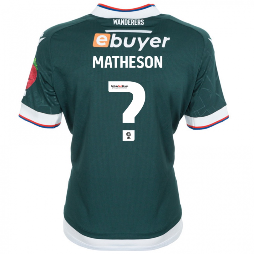 Niño Camiseta Luke Matheson #0 Verde Oscuro 2ª Equipación 2024/25 La Camisa Argentina