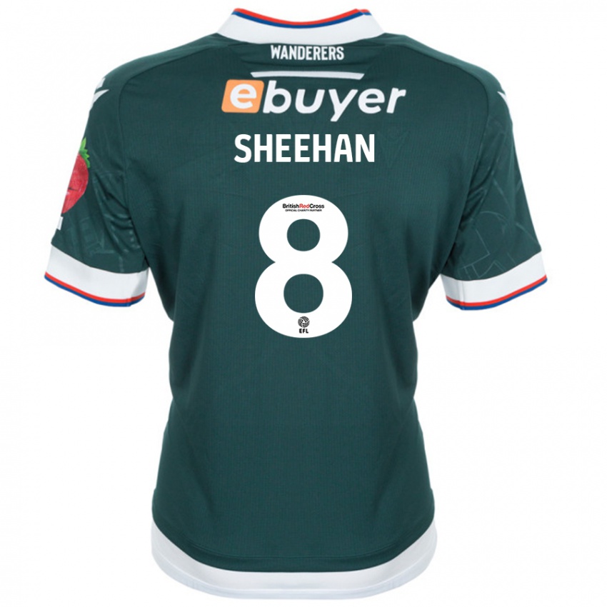 Niño Camiseta Josh Sheehan #8 Verde Oscuro 2ª Equipación 2024/25 La Camisa Argentina