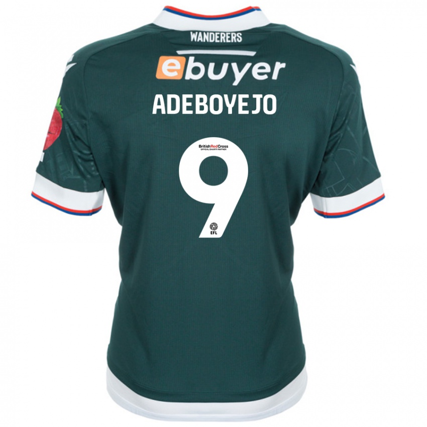 Niño Camiseta Victor Adeboyejo #9 Verde Oscuro 2ª Equipación 2024/25 La Camisa Argentina