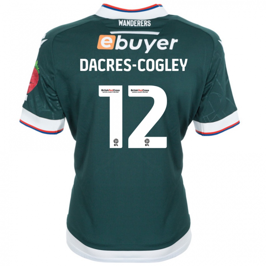 Niño Camiseta Josh Dacres-Cogley #12 Verde Oscuro 2ª Equipación 2024/25 La Camisa Argentina