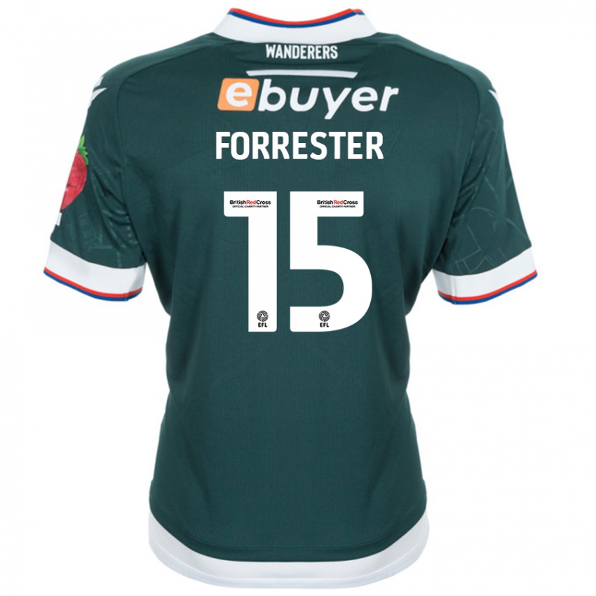 Niño Camiseta Will Forrester #15 Verde Oscuro 2ª Equipación 2024/25 La Camisa Argentina