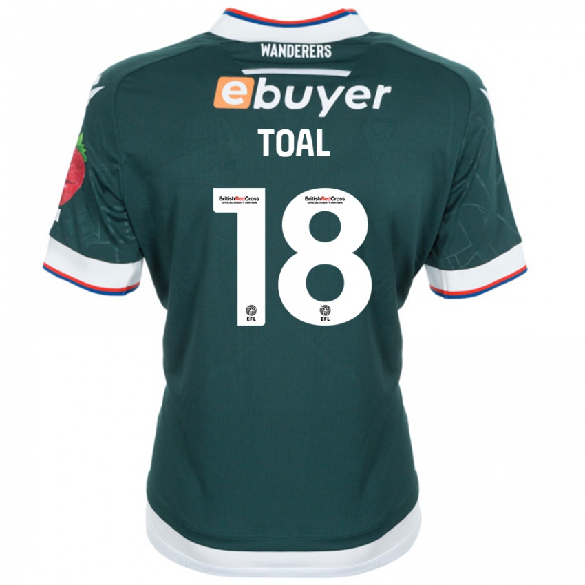 Niño Camiseta Eoin Toal #18 Verde Oscuro 2ª Equipación 2024/25 La Camisa Argentina