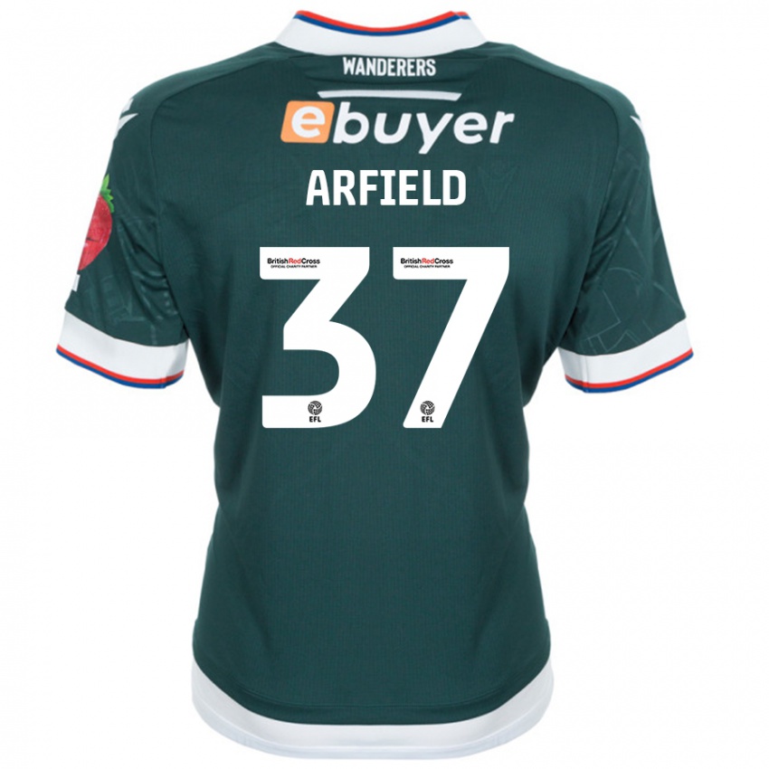 Niño Camiseta Scott Arfield #37 Verde Oscuro 2ª Equipación 2024/25 La Camisa Argentina