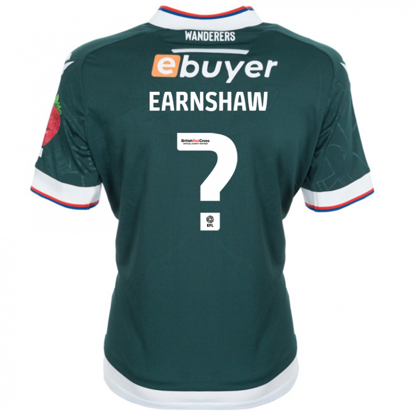 Niño Camiseta Lucy Earnshaw #0 Verde Oscuro 2ª Equipación 2024/25 La Camisa Argentina