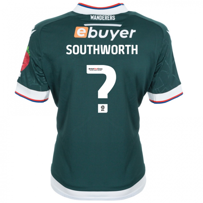 Niño Camiseta Ellie Southworth #0 Verde Oscuro 2ª Equipación 2024/25 La Camisa Argentina