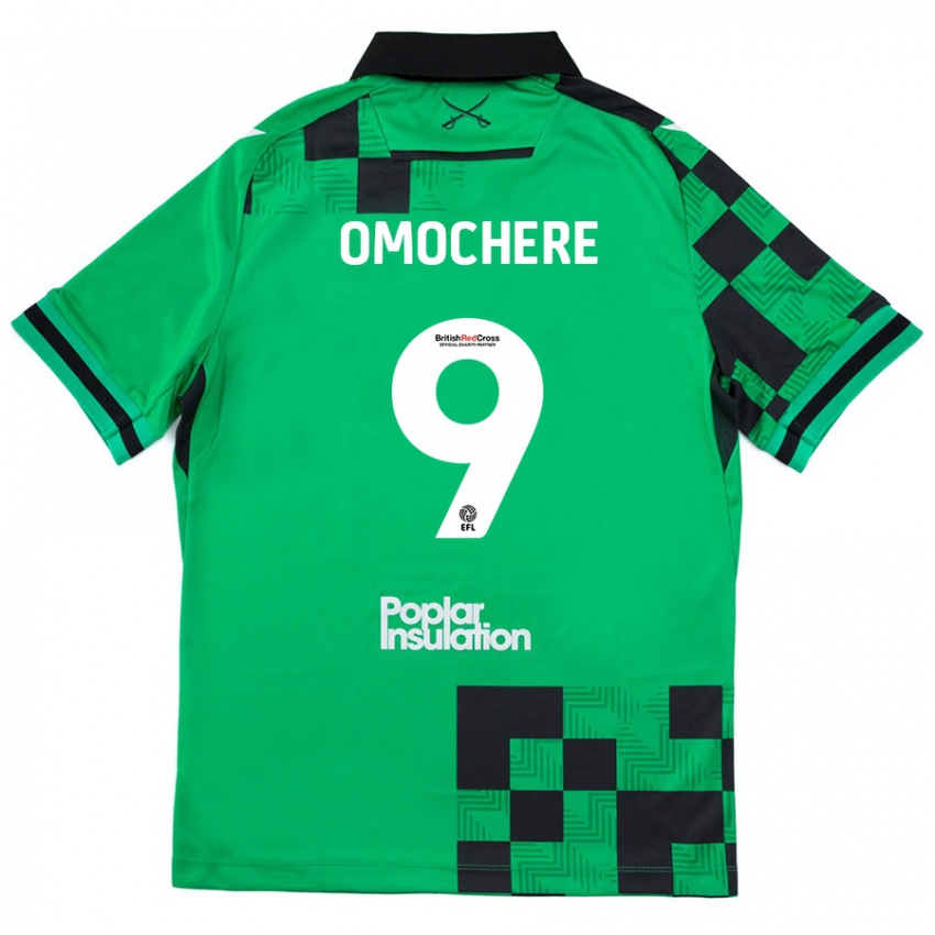 Niño Camiseta Promise Omochere #9 Verde Negro 2ª Equipación 2024/25 La Camisa Argentina