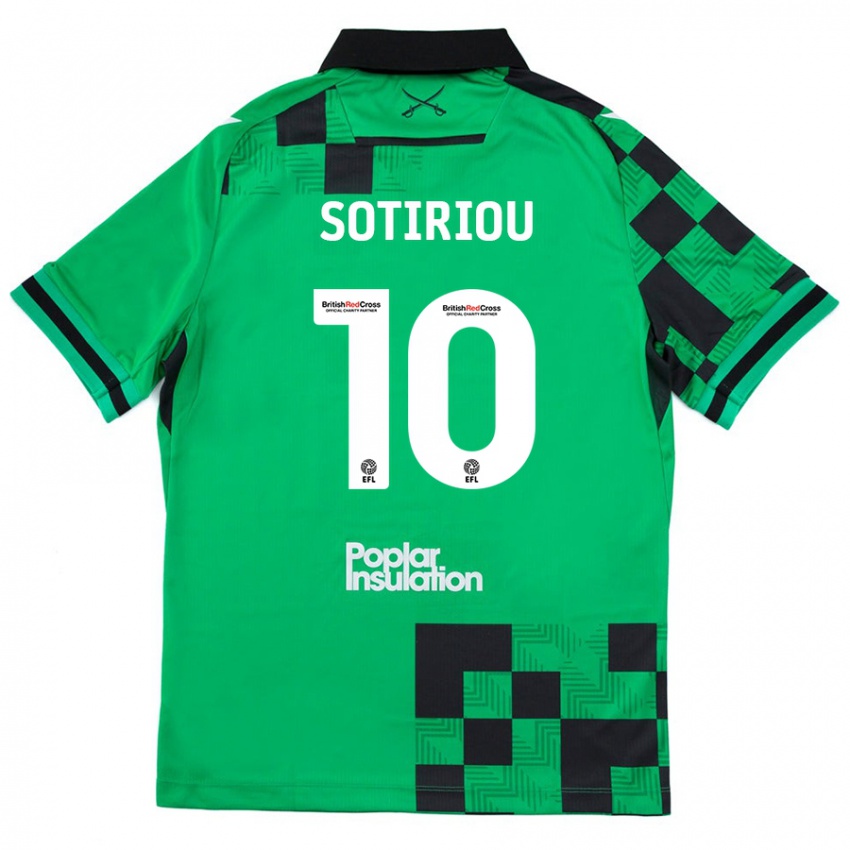 Niño Camiseta Ruel Sotiriou #10 Verde Negro 2ª Equipación 2024/25 La Camisa Argentina