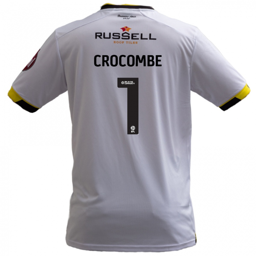 Niño Camiseta Max Crocombe #1 Blanco 2ª Equipación 2024/25 La Camisa Argentina