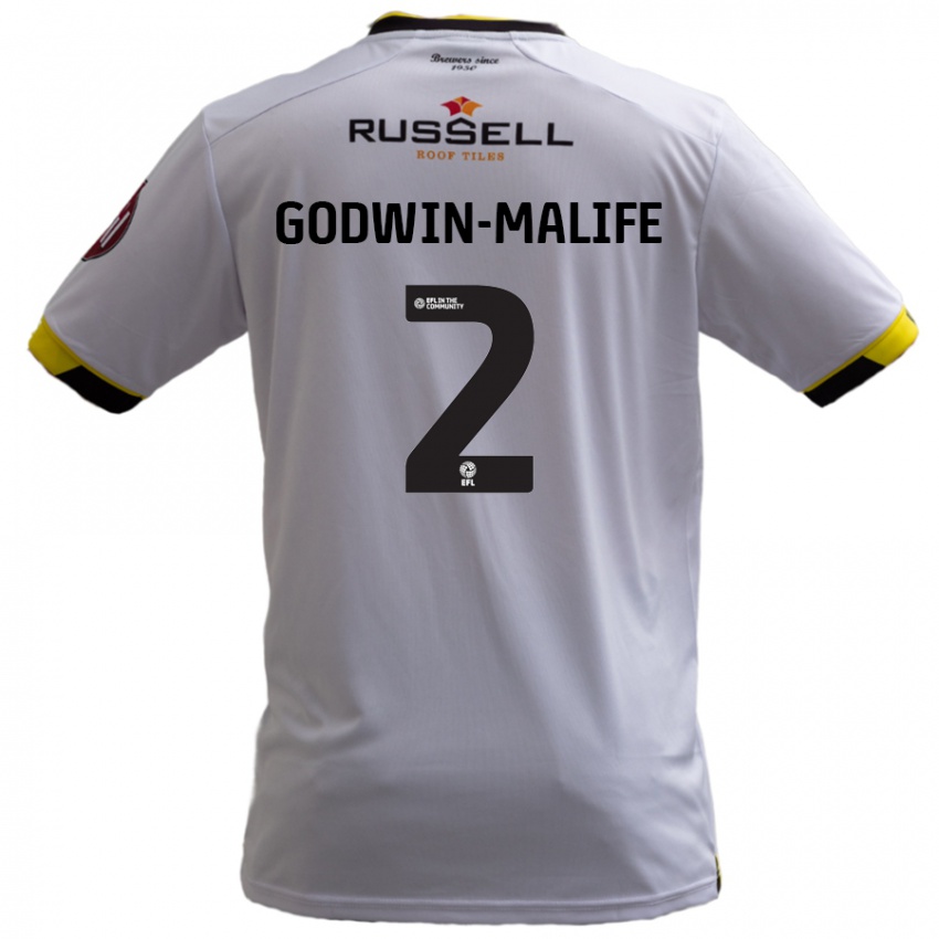 Niño Camiseta Udoka Godwin-Malife #2 Blanco 2ª Equipación 2024/25 La Camisa Argentina