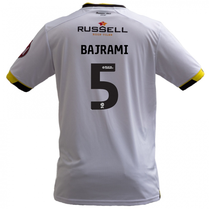 Niño Camiseta Geraldo Bajrami #5 Blanco 2ª Equipación 2024/25 La Camisa Argentina