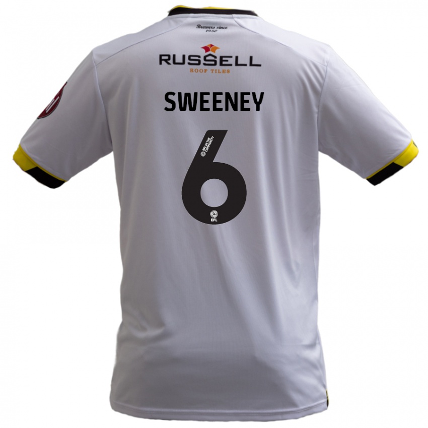 Niño Camiseta Ryan Sweeney #6 Blanco 2ª Equipación 2024/25 La Camisa Argentina