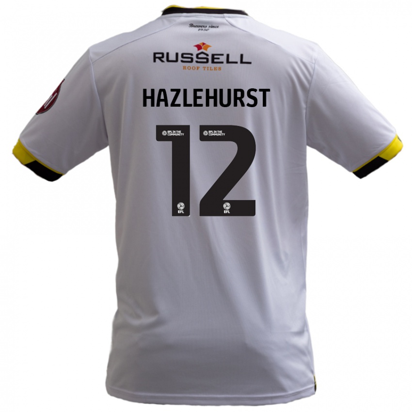 Niño Camiseta Jack Hazlehurst #12 Blanco 2ª Equipación 2024/25 La Camisa Argentina