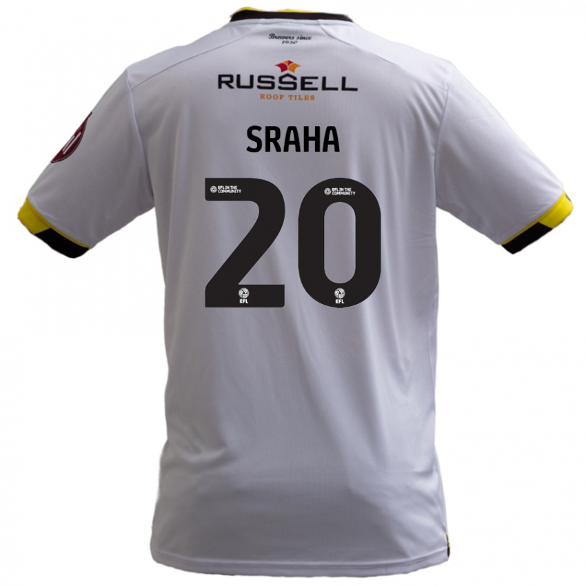 Niño Camiseta Jason Sraha #20 Blanco 2ª Equipación 2024/25 La Camisa Argentina