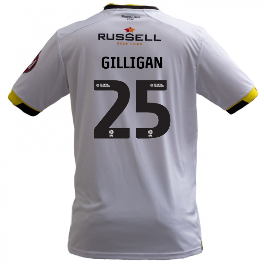 Niño Camiseta Ciaran Gilligan #25 Blanco 2ª Equipación 2024/25 La Camisa Argentina