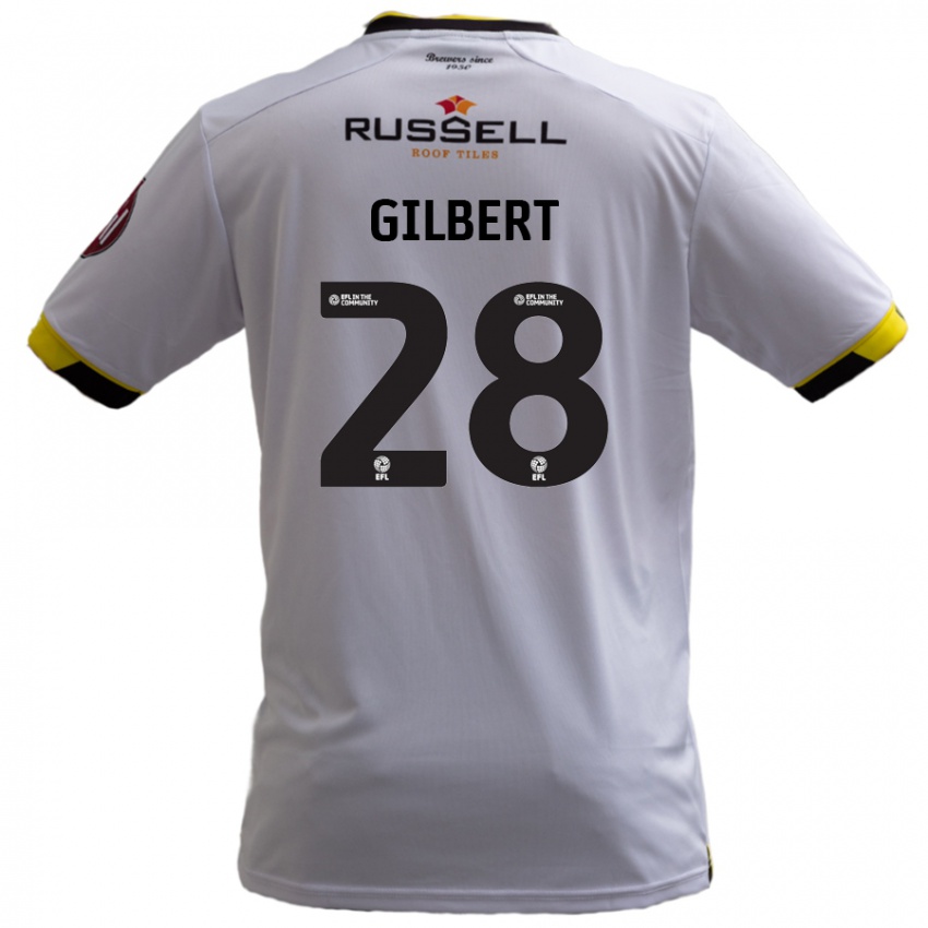 Niño Camiseta Cameron Gilbert #28 Blanco 2ª Equipación 2024/25 La Camisa Argentina