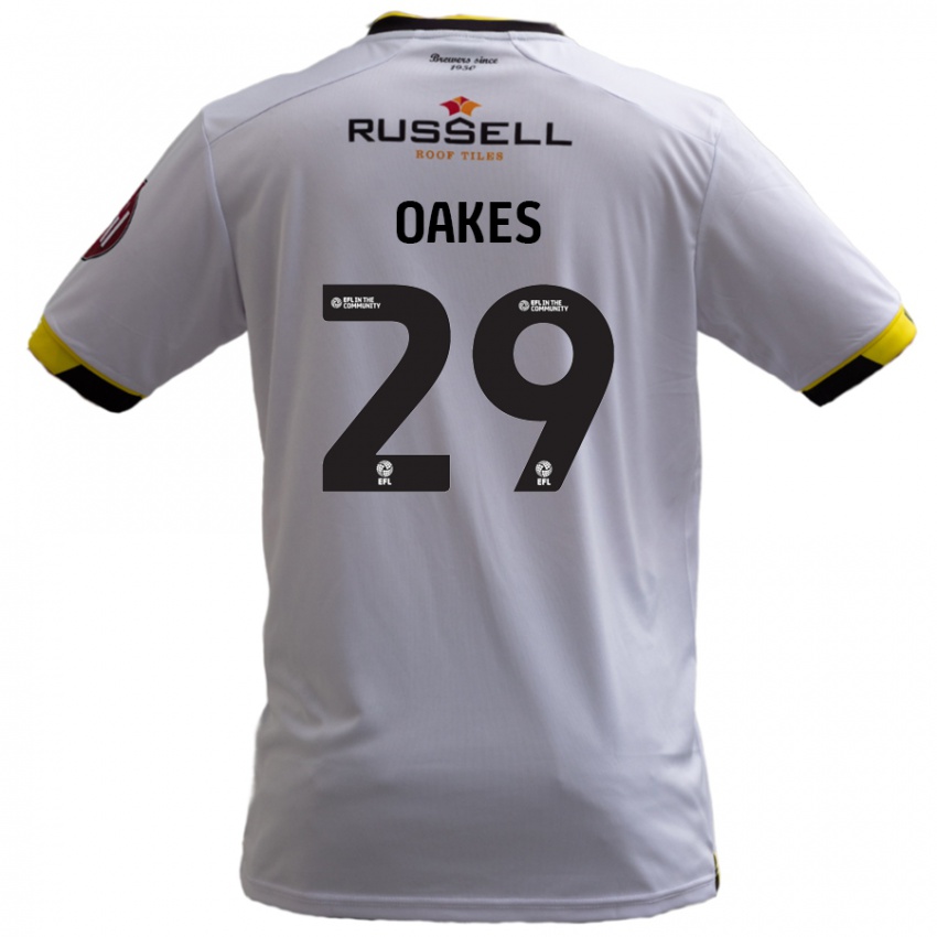 Niño Camiseta Toby Oakes #29 Blanco 2ª Equipación 2024/25 La Camisa Argentina