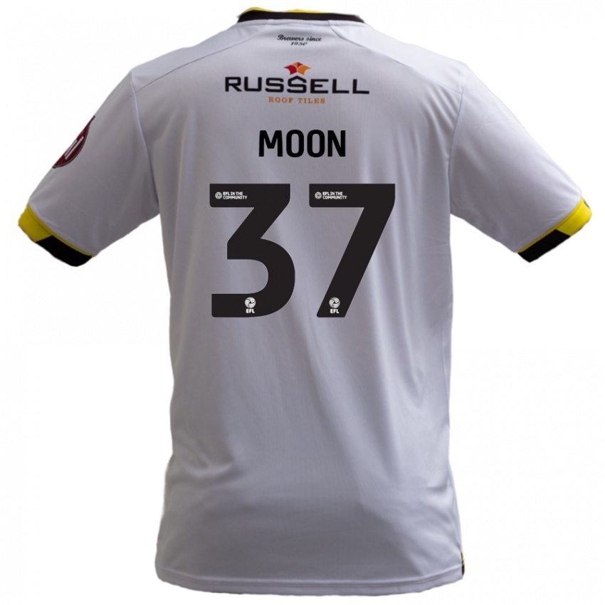 Niño Camiseta Jasper Moon #37 Blanco 2ª Equipación 2024/25 La Camisa Argentina