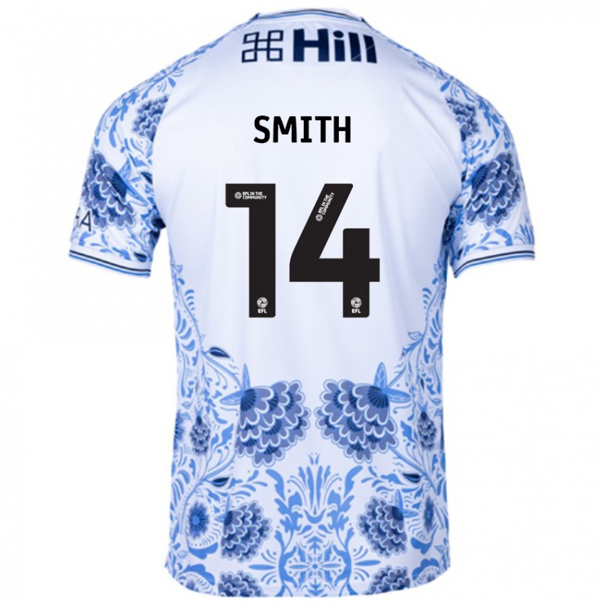 Niño Camiseta Korey Smith #14 Blanco Azul 2ª Equipación 2024/25 La Camisa Argentina