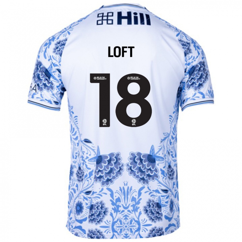 Niño Camiseta Ryan Loft #18 Blanco Azul 2ª Equipación 2024/25 La Camisa Argentina