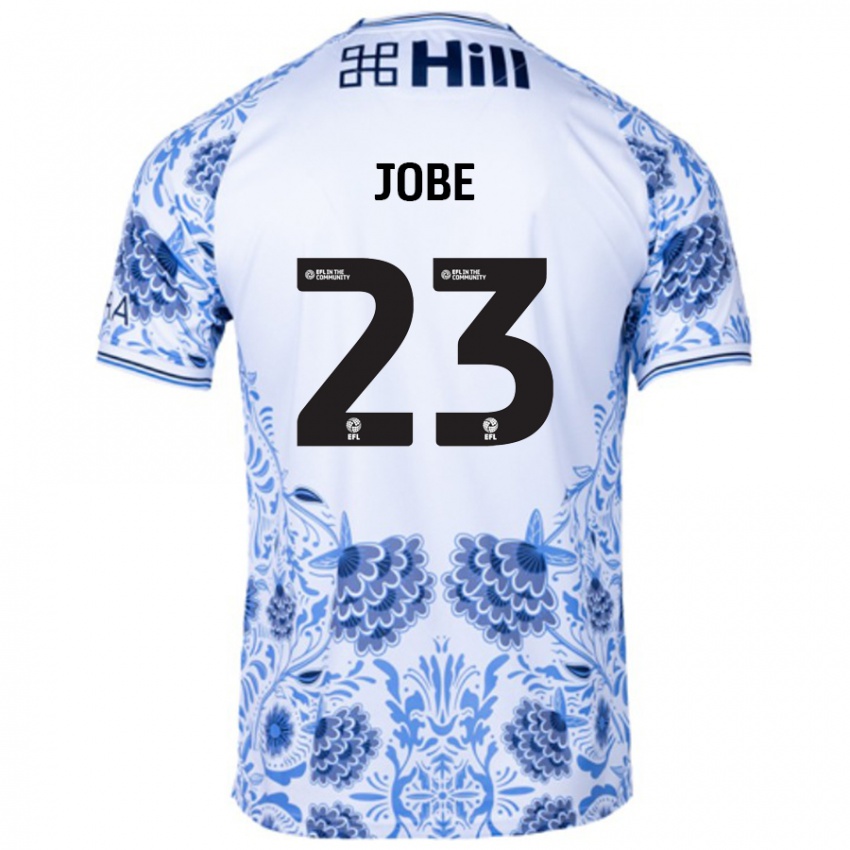 Niño Camiseta Mamadou Jobe #23 Blanco Azul 2ª Equipación 2024/25 La Camisa Argentina