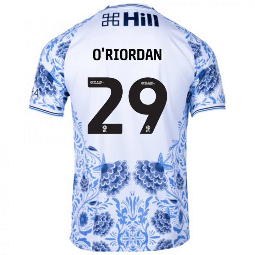 Niño Camiseta Connor O'riordan #29 Blanco Azul 2ª Equipación 2024/25 La Camisa Argentina