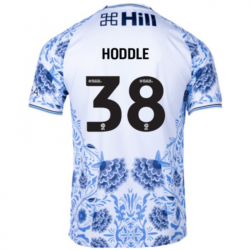 Niño Camiseta George Hoddle #38 Blanco Azul 2ª Equipación 2024/25 La Camisa Argentina