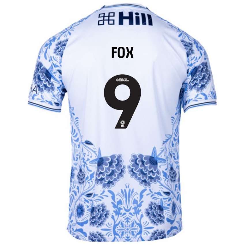 Niño Camiseta Ruth Fox #9 Blanco Azul 2ª Equipación 2024/25 La Camisa Argentina