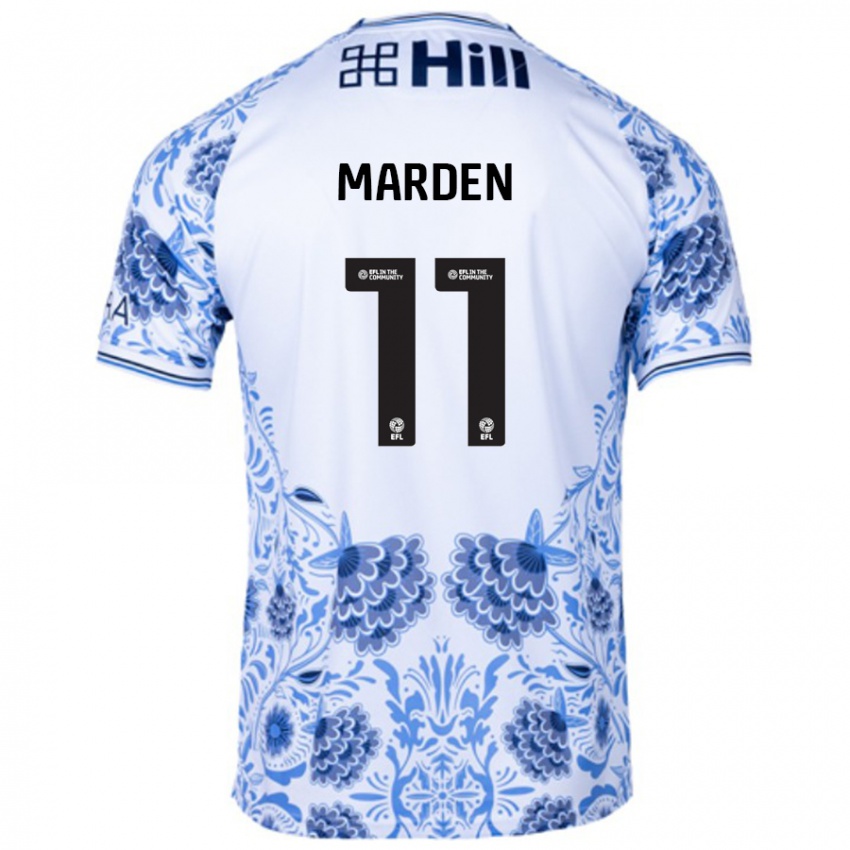 Niño Camiseta Ella Marden #11 Blanco Azul 2ª Equipación 2024/25 La Camisa Argentina