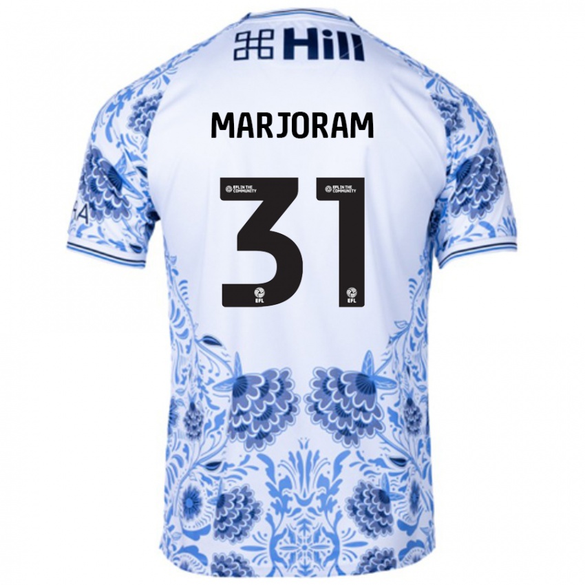 Niño Camiseta Sophie Marjoram #31 Blanco Azul 2ª Equipación 2024/25 La Camisa Argentina