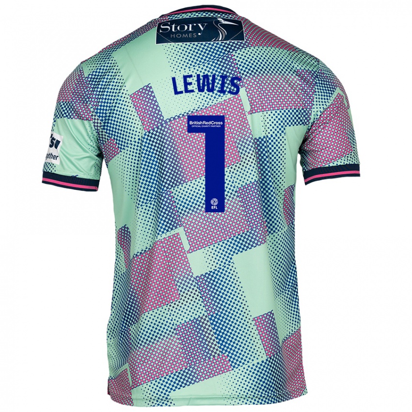 Niño Camiseta Harry Lewis #1 Verde 2ª Equipación 2024/25 La Camisa Argentina