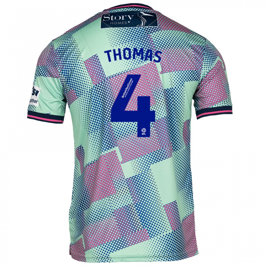 Niño Camiseta Terell Thomas #4 Verde 2ª Equipación 2024/25 La Camisa Argentina