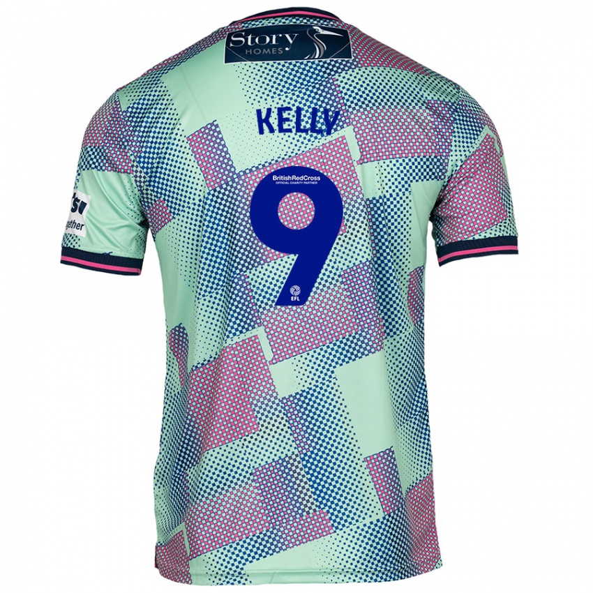 Niño Camiseta Georgie Kelly #9 Verde 2ª Equipación 2024/25 La Camisa Argentina