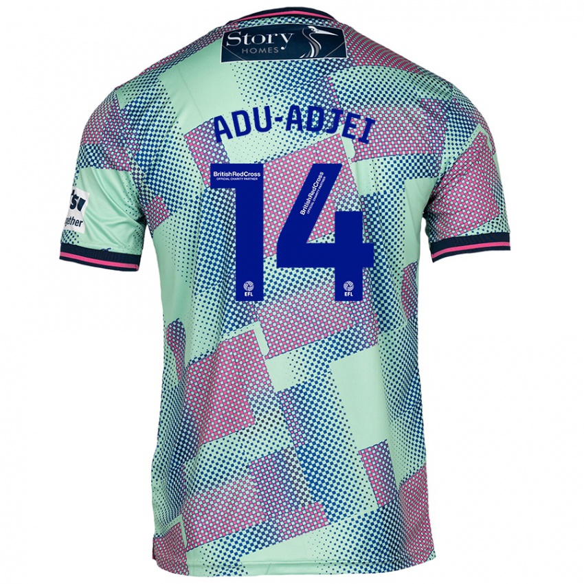 Niño Camiseta Daniel Adu-Adjei #14 Verde 2ª Equipación 2024/25 La Camisa Argentina