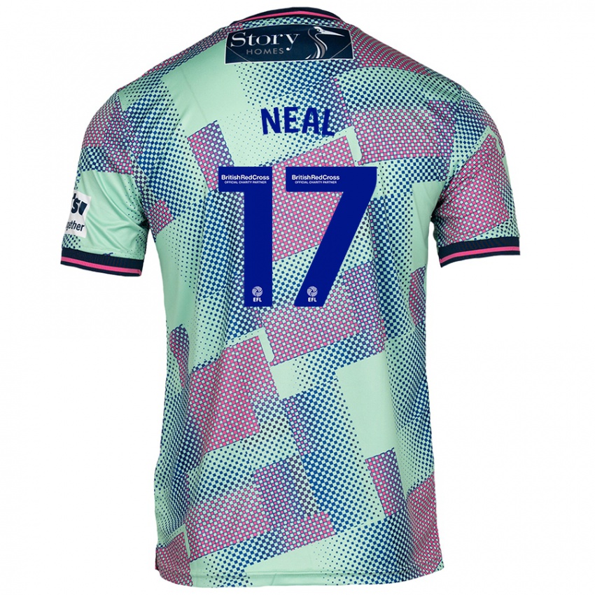 Niño Camiseta Harrison Neal #17 Verde 2ª Equipación 2024/25 La Camisa Argentina