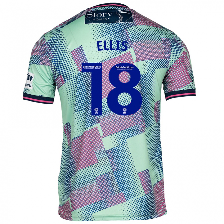 Niño Camiseta Jack Ellis #18 Verde 2ª Equipación 2024/25 La Camisa Argentina