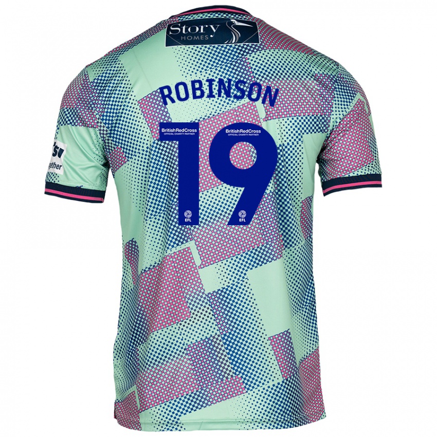 Niño Camiseta Jack Robinson #19 Verde 2ª Equipación 2024/25 La Camisa Argentina