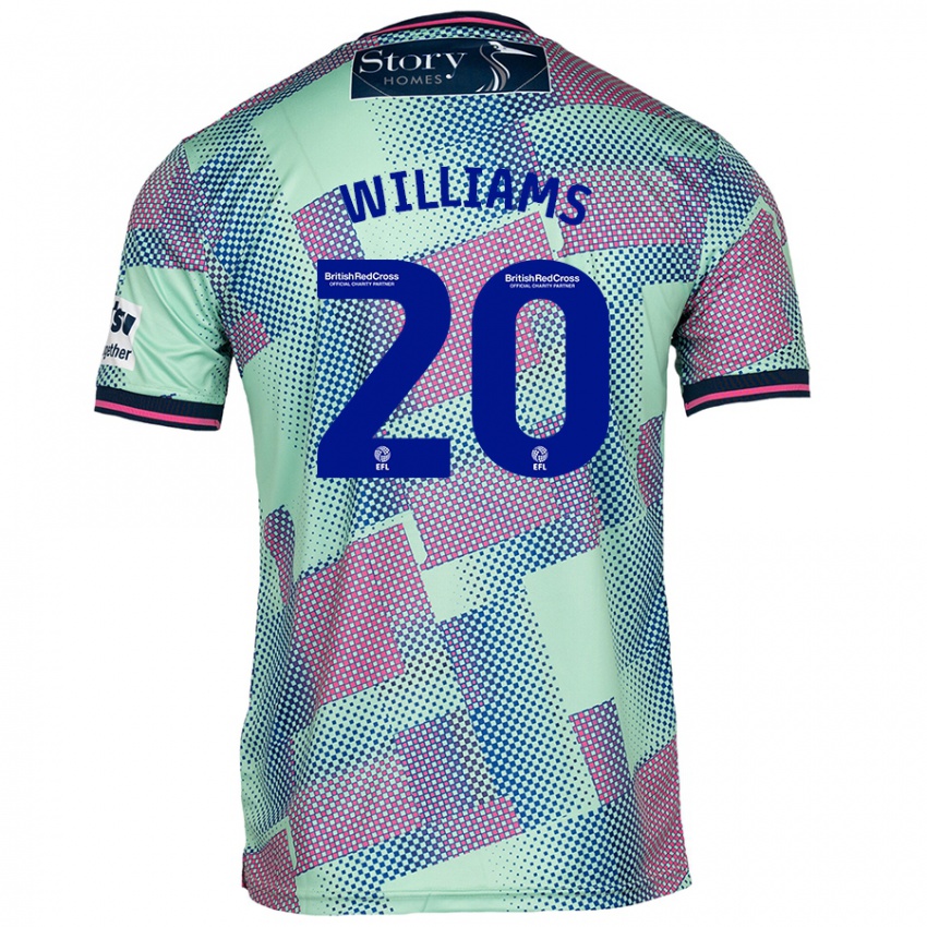 Niño Camiseta Ben Williams #20 Verde 2ª Equipación 2024/25 La Camisa Argentina