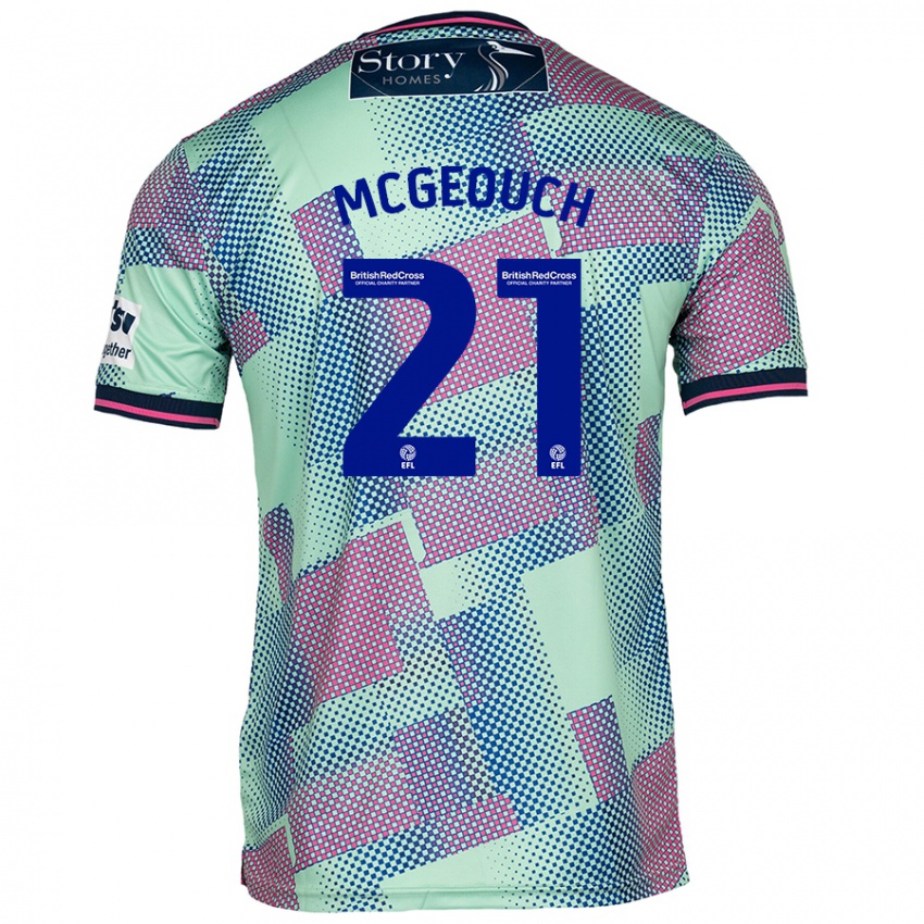 Niño Camiseta Dylan Mcgeouch #21 Verde 2ª Equipación 2024/25 La Camisa Argentina