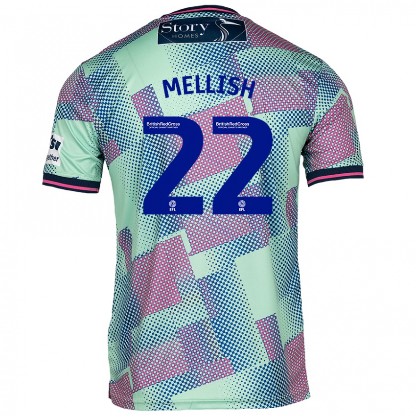 Niño Camiseta Jon Mellish #22 Verde 2ª Equipación 2024/25 La Camisa Argentina