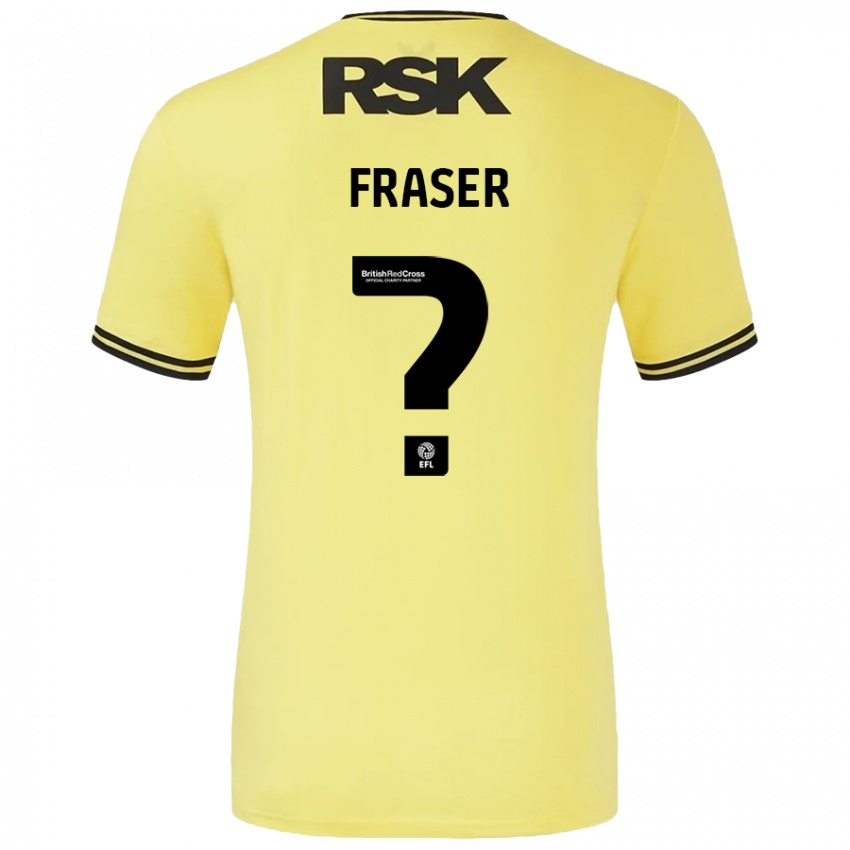 Niño Camiseta Scott Fraser #0 Amarillo Negro 2ª Equipación 2024/25 La Camisa Argentina