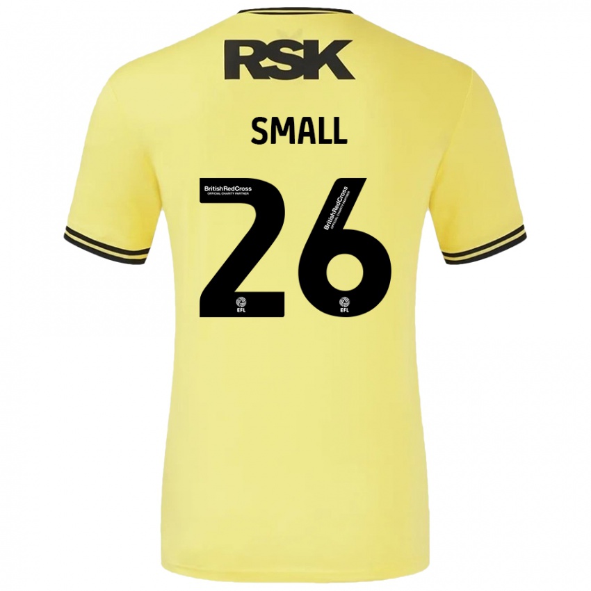 Niño Camiseta Thierry Small #26 Amarillo Negro 2ª Equipación 2024/25 La Camisa Argentina