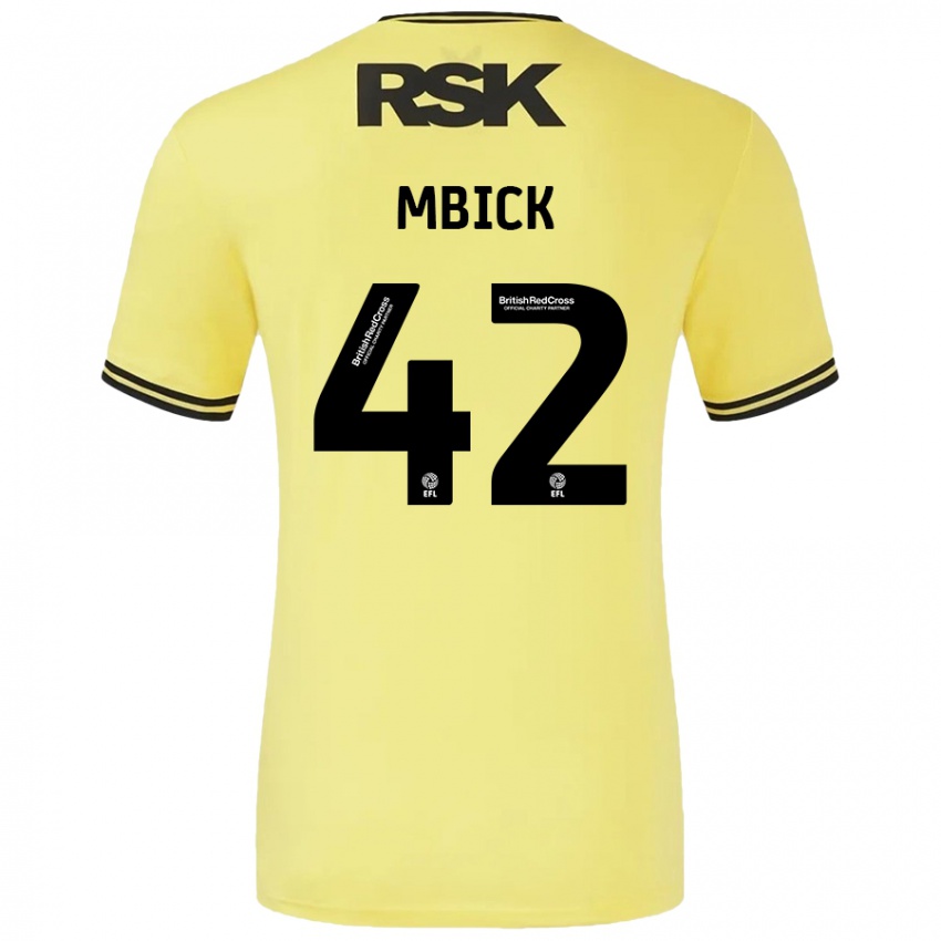 Niño Camiseta Micah Mbick #42 Amarillo Negro 2ª Equipación 2024/25 La Camisa Argentina