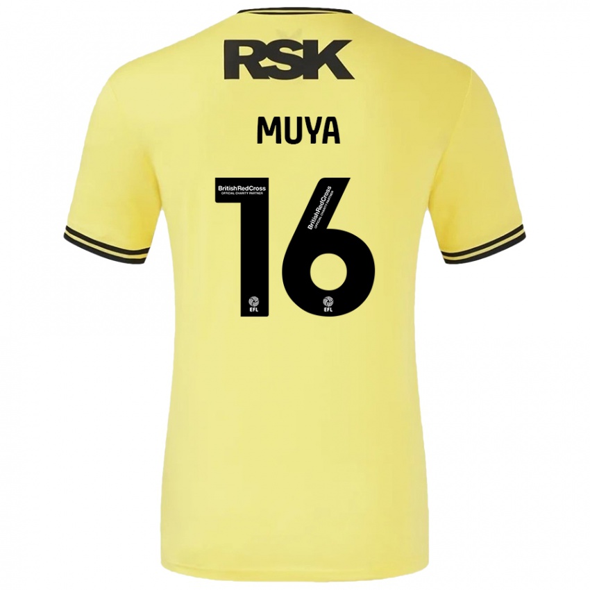 Niño Camiseta Karin Muya #16 Amarillo Negro 2ª Equipación 2024/25 La Camisa Argentina