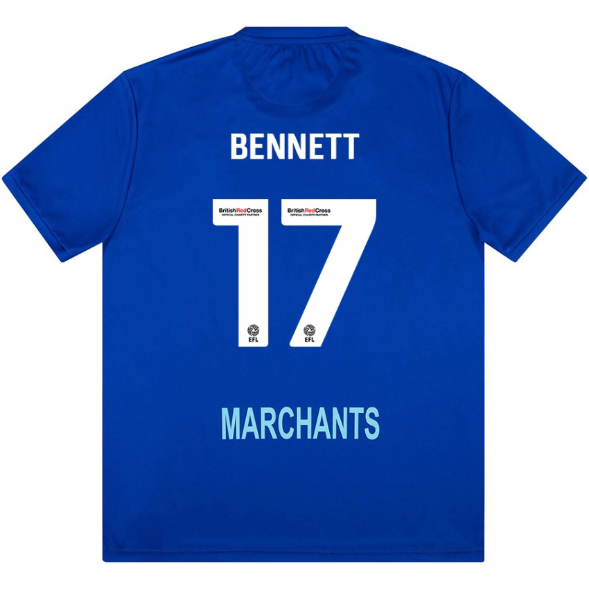 Niño Camiseta Scot Bennett #17 Verde 2ª Equipación 2024/25 La Camisa Argentina