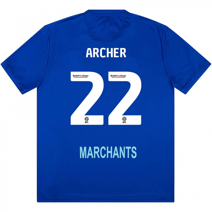 Niño Camiseta Ethon Archer #22 Verde 2ª Equipación 2024/25 La Camisa Argentina