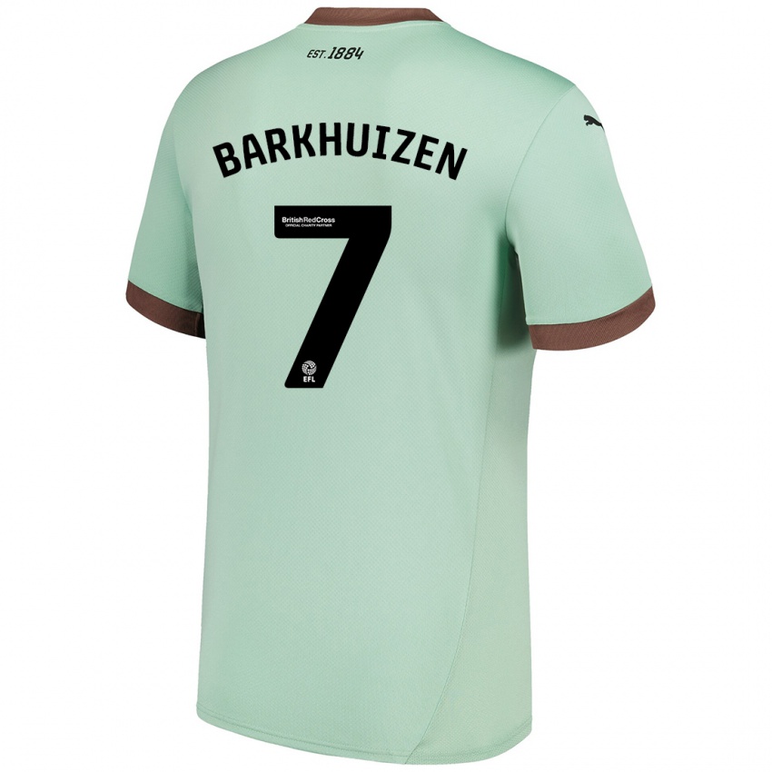 Niño Camiseta Tom Barkhuizen #7 Verde Pálido 2ª Equipación 2024/25 La Camisa Argentina