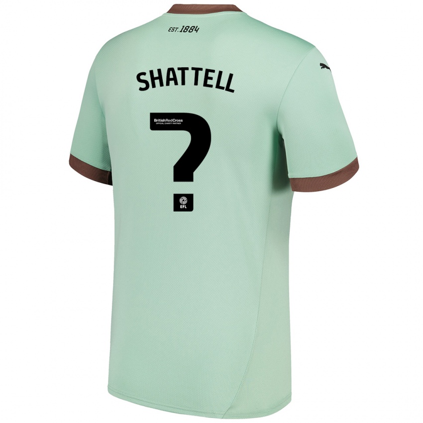 Niño Camiseta Josh Shattell #0 Verde Pálido 2ª Equipación 2024/25 La Camisa Argentina