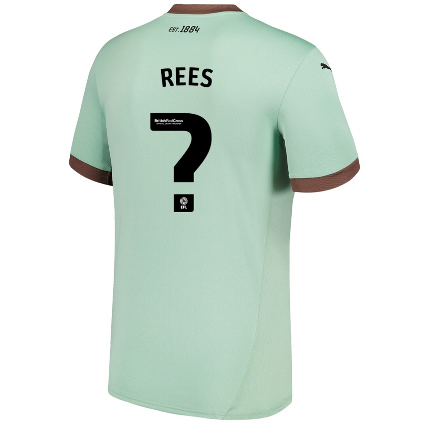 Niño Camiseta Harvey Rees #0 Verde Pálido 2ª Equipación 2024/25 La Camisa Argentina